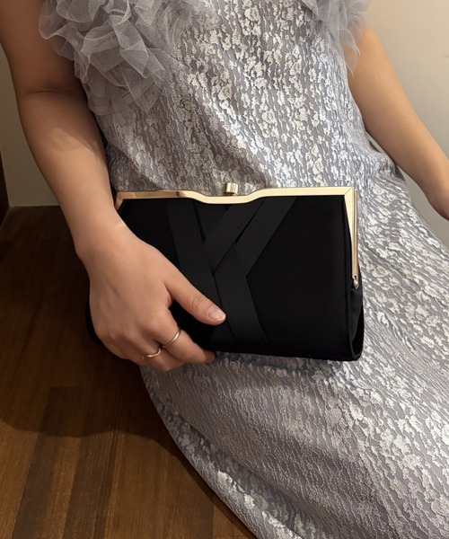 Dorry Doll（ドリードール）の「クロスマークコンパクトクラッチバック タッセル付き（クラッチバッグ・レディース・ブラック/ベージュ/モカ・FREE）」の15枚目の写真