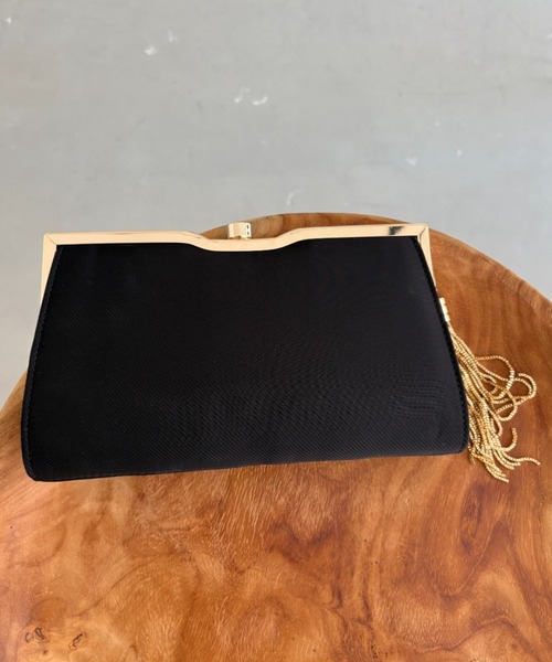Dorry Doll（ドリードール）の「クロスマークコンパクトクラッチバック タッセル付き（クラッチバッグ・レディース・ブラック/ベージュ/モカ・FREE）」の11枚目の写真