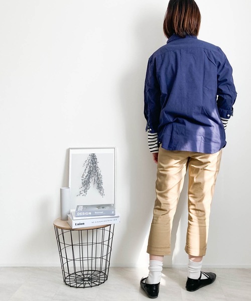 綿麻ストレッチシャツ（シャツ/ブラウス）｜Anytime Songs（エニータイムソングス）