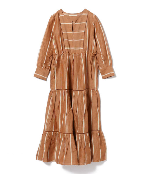 ne Quittez pas ティアード ストライプワンピース BEAMS Demi-Luxe BEAMS（デミルクス ビームス）の「ne Quittez pas