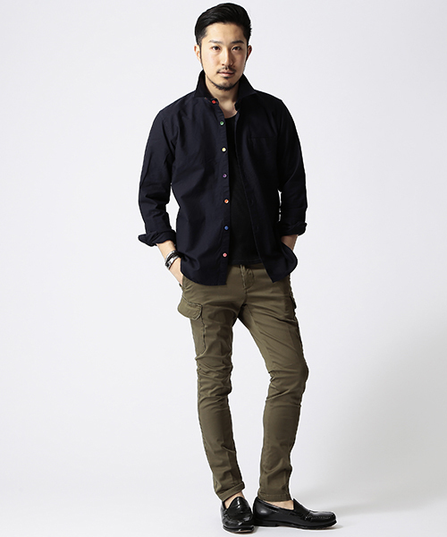 BEAMS（ビームス）の「○BEAMS / スキニー 6ポケットパンツ（カーゴパンツ・メンズ・オリーブ/ネイビー・LARGE/MEDIUM/SMALL）」の12枚目の写真