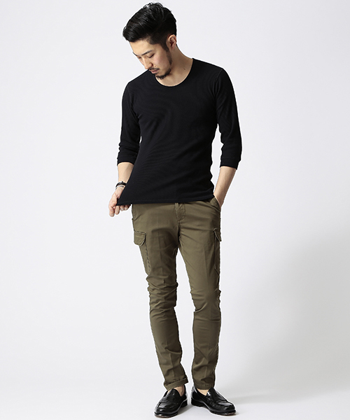 BEAMS（ビームス）の「○BEAMS / スキニー 6ポケットパンツ（カーゴパンツ・メンズ・オリーブ/ネイビー・LARGE/MEDIUM/SMALL）」の13枚目の写真