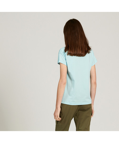 AIGLE（エーグル）の「ガウイ（Tシャツ/カットソー・レディース・ライトブルー/ホワイト・LARGE/MEDIUM/SMALL）」の4枚目の写真