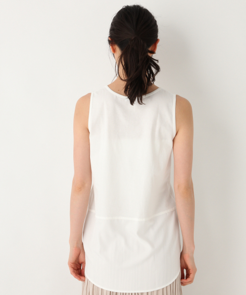 GLOBAL WORK（グローバルワーク）の「シャツレイヤードタンク/835080（タンクトップ・レディース・ホワイト/ネイビー/ブルー/その他・MEDIUM/LARGE）」の10枚目の写真