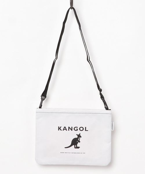 KANGOL(カンゴール)の「【KANGOL / カンゴール】 プリントサコッシュ(ショルダーバッグ・レディース・ホワイト/ベージュ/オレンジ/ブラック×グレー/ブラック×ホワイト/パープル・FREE)」の14枚目の写真