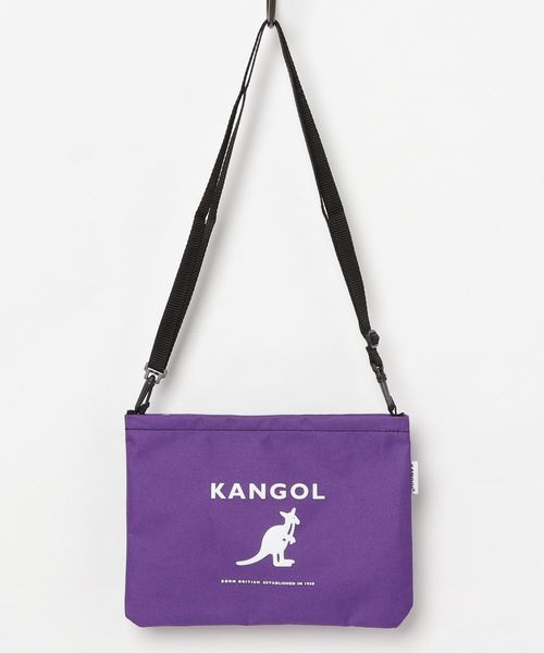 KANGOL(カンゴール)の「【KANGOL / カンゴール】 プリントサコッシュ(ショルダーバッグ・レディース・ホワイト/ベージュ/オレンジ/ブラック×グレー/ブラック×ホワイト/パープル・FREE)」の12枚目の写真