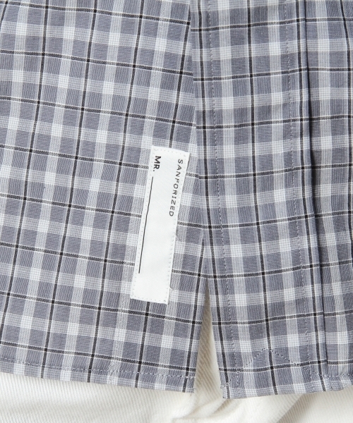 BEAUTY&YOUTH UNITED ARROWS（ビューティーアンドユースユナイテッドアローズ）の「BY Dｒess グレー/スケール チェック ワイドカラーシャツ（シャツ/ブラウス・メンズ・グレー・39cm/40cm/38cm/37cm）」の10枚目の写真