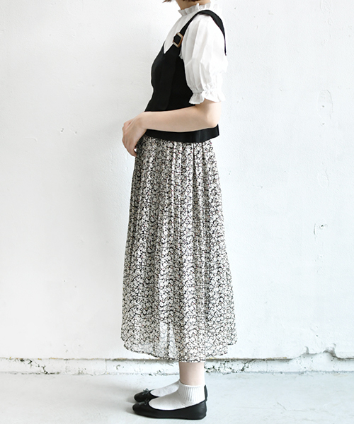 PairPair（ペアペア）の「ニットビスチェ×ブラウスセット（シャツ/ブラウス・レディース・ブラック/ベージュ/サックスブルー・FREE）」の4枚目の写真