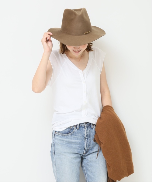 Deuxieme Classe(ドゥーズィエムクラス)の「N/S ヘンリー(Tシャツ/カットソー・レディース・ホワイト/チャコールグレー/ブラウン・FREE)」の4枚目の写真