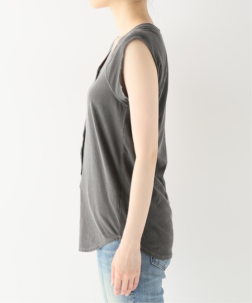 Deuxieme Classe(ドゥーズィエムクラス)の「N/S ヘンリー(Tシャツ/カットソー・レディース・ホワイト/チャコールグレー/ブラウン・FREE)」の7枚目の写真