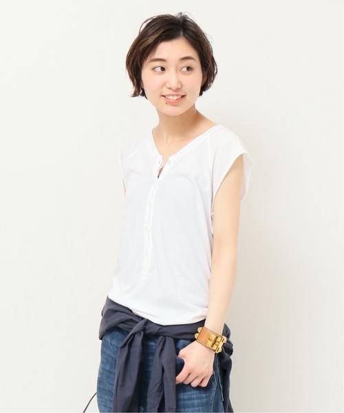 Deuxieme Classe(ドゥーズィエムクラス)の「N/S ヘンリー(Tシャツ/カットソー・レディース・ホワイト/チャコールグレー/ブラウン・FREE)」の21枚目の写真