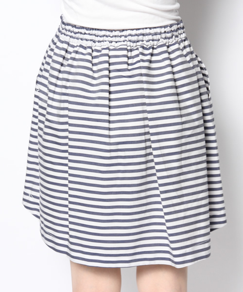 MYSELF ABAHOUSE（マイセルフアバハウス）の「ボーダーギャザースカート（スカート・レディース・ホワイト/ブルー/ネイビー・FREE）」の7枚目の写真