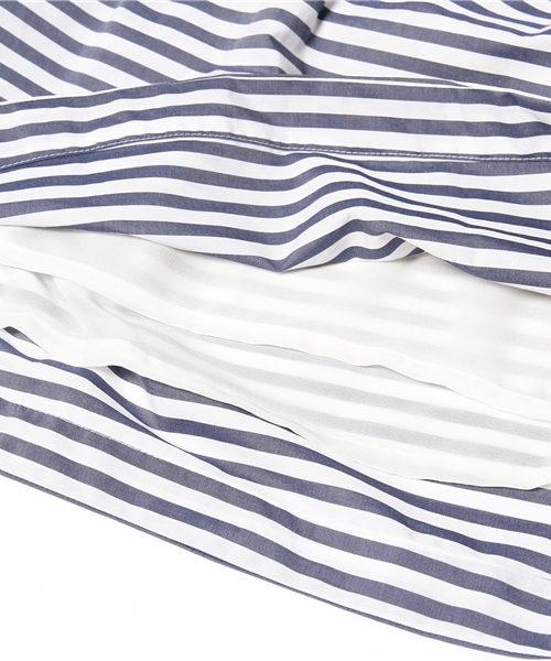 MYSELF ABAHOUSE（マイセルフアバハウス）の「ボーダーギャザースカート（スカート・レディース・ホワイト/ブルー/ネイビー・FREE）」の9枚目の写真