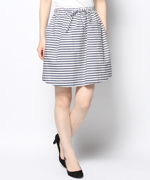 MYSELF ABAHOUSE（マイセルフアバハウス）の「ボーダーギャザースカート（スカート・レディース・ホワイト/ブルー/ネイビー・FREE）」の11枚目の写真