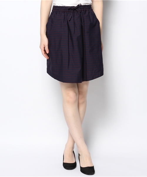 MYSELF ABAHOUSE（マイセルフアバハウス）の「ボーダーギャザースカート（スカート・レディース・ホワイト/ブルー/ネイビー・FREE）」の12枚目の写真