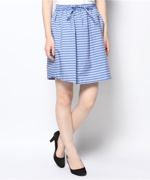 MYSELF ABAHOUSE（マイセルフアバハウス）の「ボーダーギャザースカート（スカート・レディース・ホワイト/ブルー/ネイビー・FREE）」の13枚目の写真