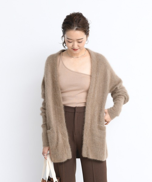 DouDou（ドゥドゥ）の「ソフトリブカップ付ワンショル（Tシャツ/カットソー・レディース・キャメル/ライトベージュ/グレイッシュベージュ・FREE）」の13枚目の写真