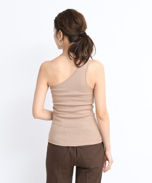 DouDou（ドゥドゥ）の「ソフトリブカップ付ワンショル（Tシャツ/カットソー・レディース・キャメル/ライトベージュ/グレイッシュベージュ・FREE）」の16枚目の写真