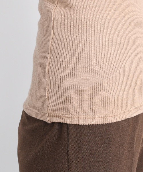 DouDou（ドゥドゥ）の「ソフトリブカップ付ワンショル（Tシャツ/カットソー・レディース・キャメル/ライトベージュ/グレイッシュベージュ・FREE）」の11枚目の写真