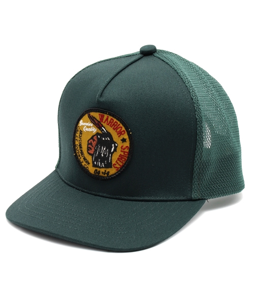 ANDSUNS（アンドサンズ）の「TWILL WAPPEN MESH CAP（キャップ・メンズ・ホワイト×ブラック/ブラック/ホワイト×ネイビー/ブラウン/グリーン・FREE）」の5枚目の写真