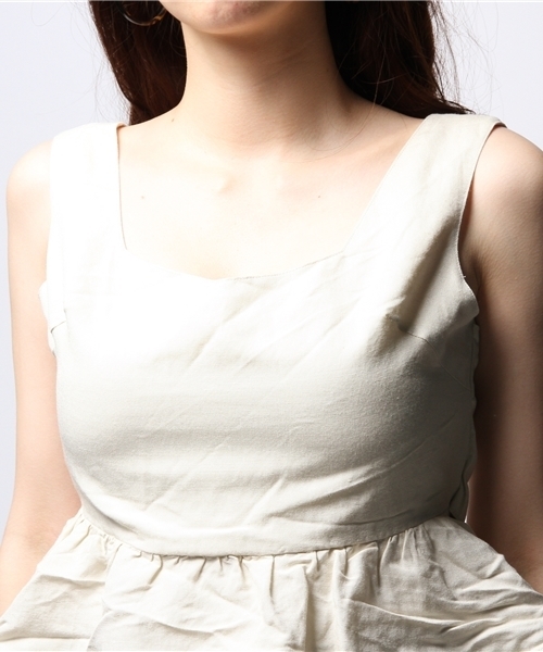 ROSE BUD（ローズバッド）の「LBL-14153 BACK RIBBON BUSTIER（その他トップス・レディース・ホワイト/マスタード/ネイビー・ONE SIZE）」の5枚目の写真