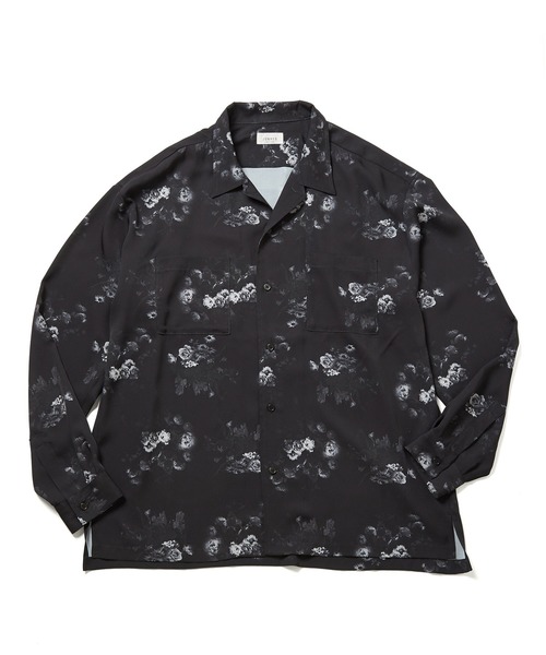 JUNRED（ジュンレッド）の「【ダークフラワー】ローズモチーフドレープオープンカラーシャツ（シャツ/ブラウス・メンズ・ホワイト/ブラック・S/M/L）」の20枚目の写真