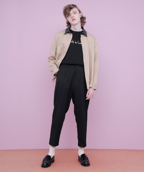 EMMA CLOTHES（エマクローズ）の「ポンチローマ オーバーサイズ メッセージプリントデザインカットソー 1/2 sleeve(EMMA CLOTHES)（Tシャツ/カットソー・メンズ・ブラック/オフホワイト/パープル系その他/グレー系その他2・M/L）」の14枚目の写真