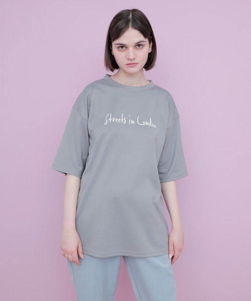 EMMA CLOTHES（エマクローズ）の「ポンチローマ オーバーサイズ メッセージプリントデザインカットソー 1/2 sleeve(EMMA CLOTHES)（Tシャツ/カットソー・メンズ・ブラック/オフホワイト/パープル系その他/グレー系その他2・M/L）」の16枚目の写真