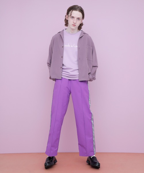 EMMA CLOTHES（エマクローズ）の「ポンチローマ オーバーサイズ メッセージプリントデザインカットソー 1/2 sleeve(EMMA CLOTHES)（Tシャツ/カットソー・メンズ・ブラック/オフホワイト/パープル系その他/グレー系その他2・M/L）」の22枚目の写真