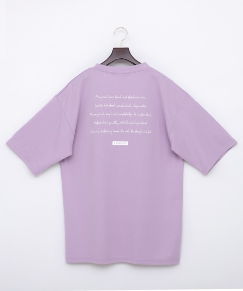 EMMA CLOTHES（エマクローズ）の「ポンチローマ オーバーサイズ メッセージプリントデザインカットソー 1/2 sleeve(EMMA CLOTHES)（Tシャツ/カットソー・メンズ・ブラック/オフホワイト/パープル系その他/グレー系その他2・M/L）」の7枚目の写真