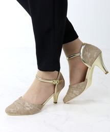 LibertyDoll（リバティードール）の「Liberty Doll / ポインテッドトゥセパレートストラップグリッターパンプス(1201-SA)（パンプス）」