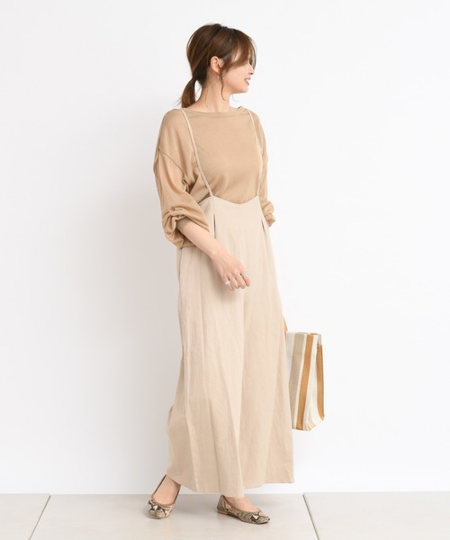 DouDou（ドゥドゥ）の「シアーニット（ニット/セーター・レディース・ベージュ/ホワイト・FREE）」の11枚目の写真