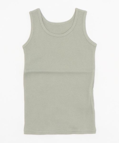 LOWRYS FARM(ローリーズファーム)の「リブタンク 861782(タンクトップ・キッズ・チャコールグレー/ブラウン/ピンク/アイボリー/グリーン系その他/ブルー系その他/ブラウン系その他・MEDIUM/LARGE/X-LARGE)」の1枚目の写真
