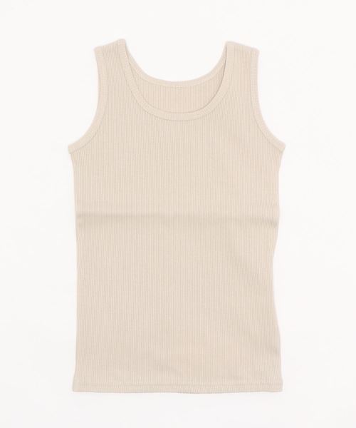 LOWRYS FARM(ローリーズファーム)の「リブタンク 861782(タンクトップ・キッズ・チャコールグレー/ブラウン/ピンク/アイボリー/グリーン系その他/ブルー系その他/ブラウン系その他・MEDIUM/LARGE/X-LARGE)」の15枚目の写真