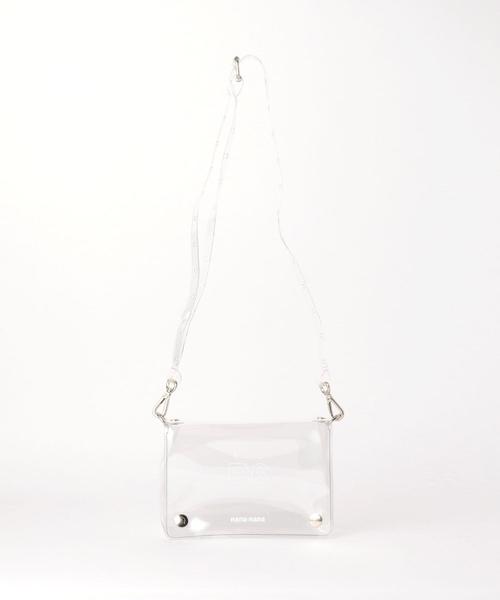 NaNa-NaNa（ナナナナ）の「＜nana-nana＞B6 クリアバッグ -2WAY- Ψ（ショルダーバッグ・レディース・ホワイト/ブラウン/その他1・FREE）」の3枚目の写真