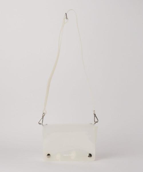 NaNa-NaNa（ナナナナ）の「＜nana-nana＞B6 クリアバッグ -2WAY- Ψ（ショルダーバッグ・レディース・ホワイト/ブラウン/その他1・FREE）」の2枚目の写真