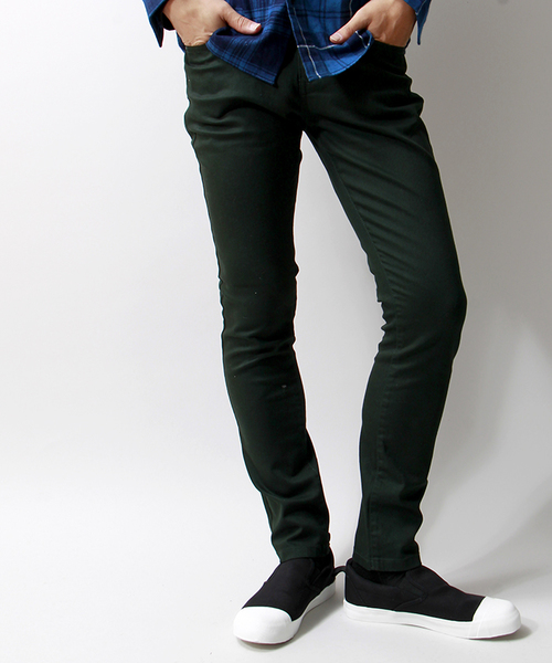 WEGO（ウィゴー）の「WEGO/ツイルカラースキニーパンツ（その他パンツ・メンズ・ダークグリーン/ワイン/ブラック・SMALL/MEDIUM/LARGE）」の3枚目の写真