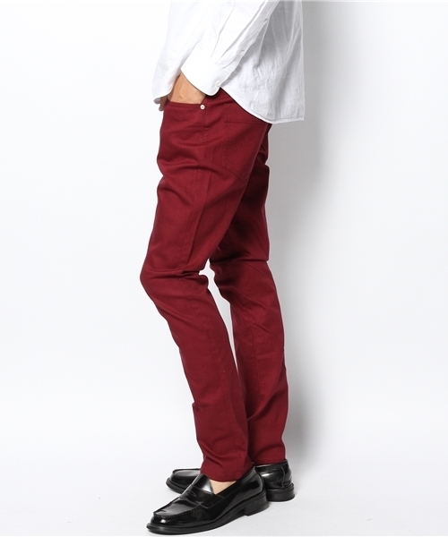 WEGO（ウィゴー）の「WEGO/ツイルカラースキニーパンツ（その他パンツ・メンズ・ダークグリーン/ワイン/ブラック・SMALL/MEDIUM/LARGE）」の4枚目の写真