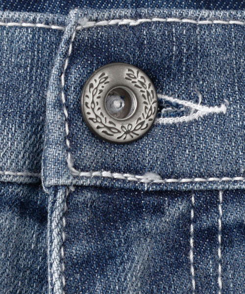 CavariA（キャバリア）の「『CavariA/キャバリア』裾ジップストレッチラインデニムパンツ（デニムパンツ・メンズ・ブラック/ブルー・L/M/S）」の6枚目の写真