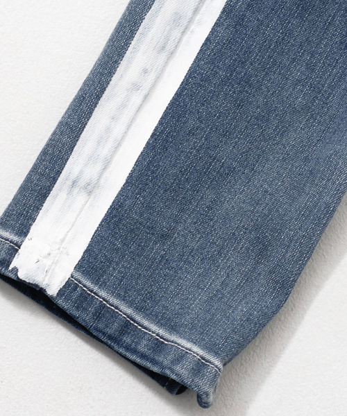 CavariA（キャバリア）の「『CavariA/キャバリア』裾ジップストレッチラインデニムパンツ（デニムパンツ・メンズ・ブラック/ブルー・L/M/S）」の9枚目の写真