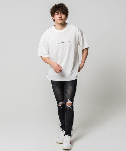 CavariA（キャバリア）の「『CavariA/キャバリア』裾ジップストレッチラインデニムパンツ（デニムパンツ・メンズ・ブラック/ブルー・L/M/S）」の14枚目の写真