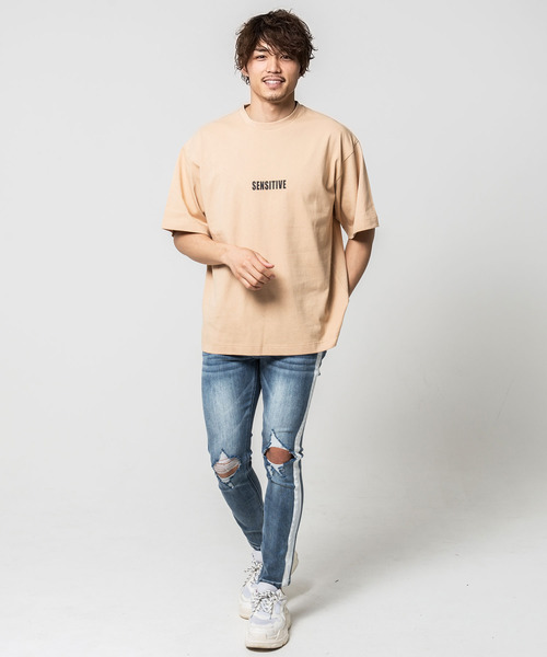 CavariA（キャバリア）の「『CavariA/キャバリア』裾ジップストレッチラインデニムパンツ（デニムパンツ・メンズ・ブラック/ブルー・L/M/S）」の17枚目の写真