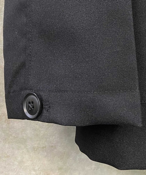 Beno（ビーノ）の「ポリトロ / W テーラード シャツ ジャケット × タック ワイドパンツ（セットアップ・メンズ・ダークベージュ/ライトベージュ/ライトグレー/ブラック/アッシュブラウン・L/M）」の15枚目の写真