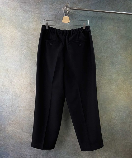 Beno（ビーノ）の「ポリトロ / W テーラード シャツ ジャケット × タック ワイドパンツ（セットアップ・メンズ・ダークベージュ/ライトベージュ/ライトグレー/ブラック/アッシュブラウン・L/M）」の21枚目の写真