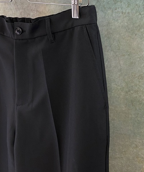 Beno（ビーノ）の「ポリトロ / W テーラード シャツ ジャケット × タック ワイドパンツ（セットアップ・メンズ・ダークベージュ/ライトベージュ/ライトグレー/ブラック/アッシュブラウン・L/M）」の14枚目の写真