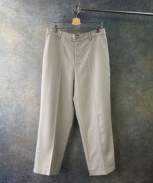 Beno（ビーノ）の「ポリトロ / W テーラード シャツ ジャケット × タック ワイドパンツ（セットアップ・メンズ・ダークベージュ/ライトベージュ/ライトグレー/ブラック/アッシュブラウン・L/M）」の22枚目の写真