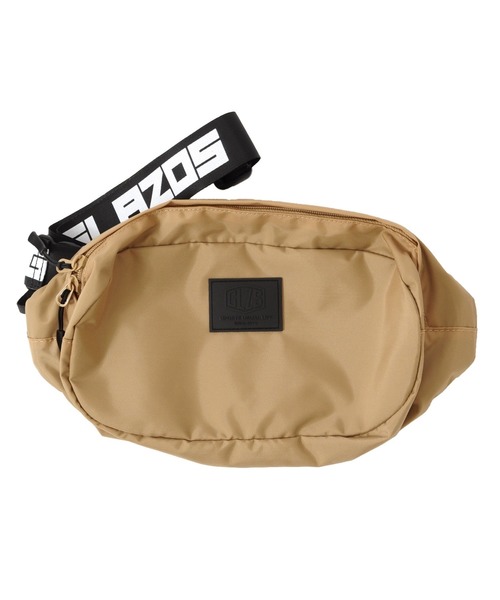 GLAZOS(グラソス)の「ナイロンオックス・ロゴテープボディバッグ(ボディバッグ/ウエストポーチ・キッズ・ブラック/ベージュ/レッド/ブルー・フリー)」の3枚目の写真