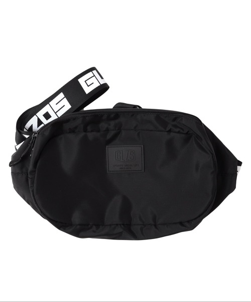 GLAZOS(グラソス)の「ナイロンオックス・ロゴテープボディバッグ(ボディバッグ/ウエストポーチ・キッズ・ブラック/ベージュ/レッド/ブルー・フリー)」の2枚目の写真