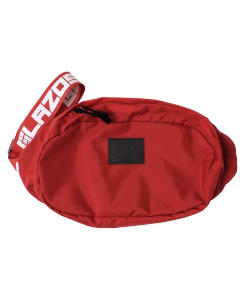 GLAZOS(グラソス)の「ナイロンオックス・ロゴテープボディバッグ(ボディバッグ/ウエストポーチ・キッズ・ブラック/ベージュ/レッド/ブルー・フリー)」の11枚目の写真