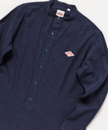 【DANTON/ダントン】 バンドカラー ビエラシャツ